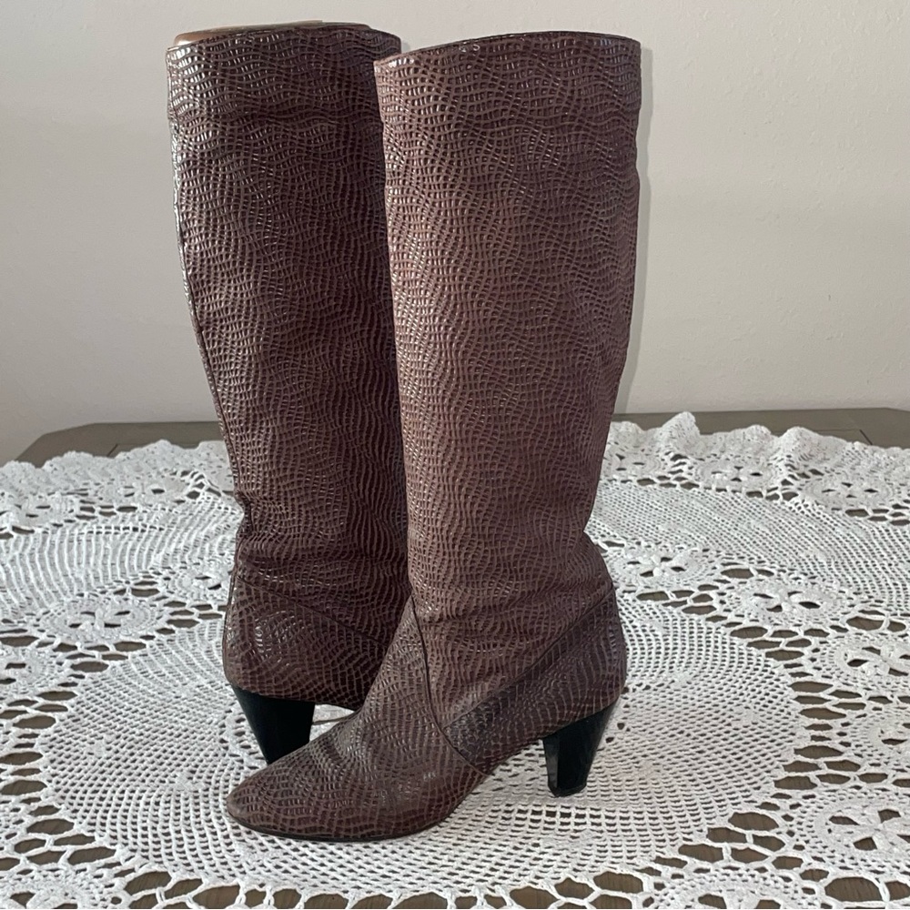 la marca vintage leather boots hand made in Italy